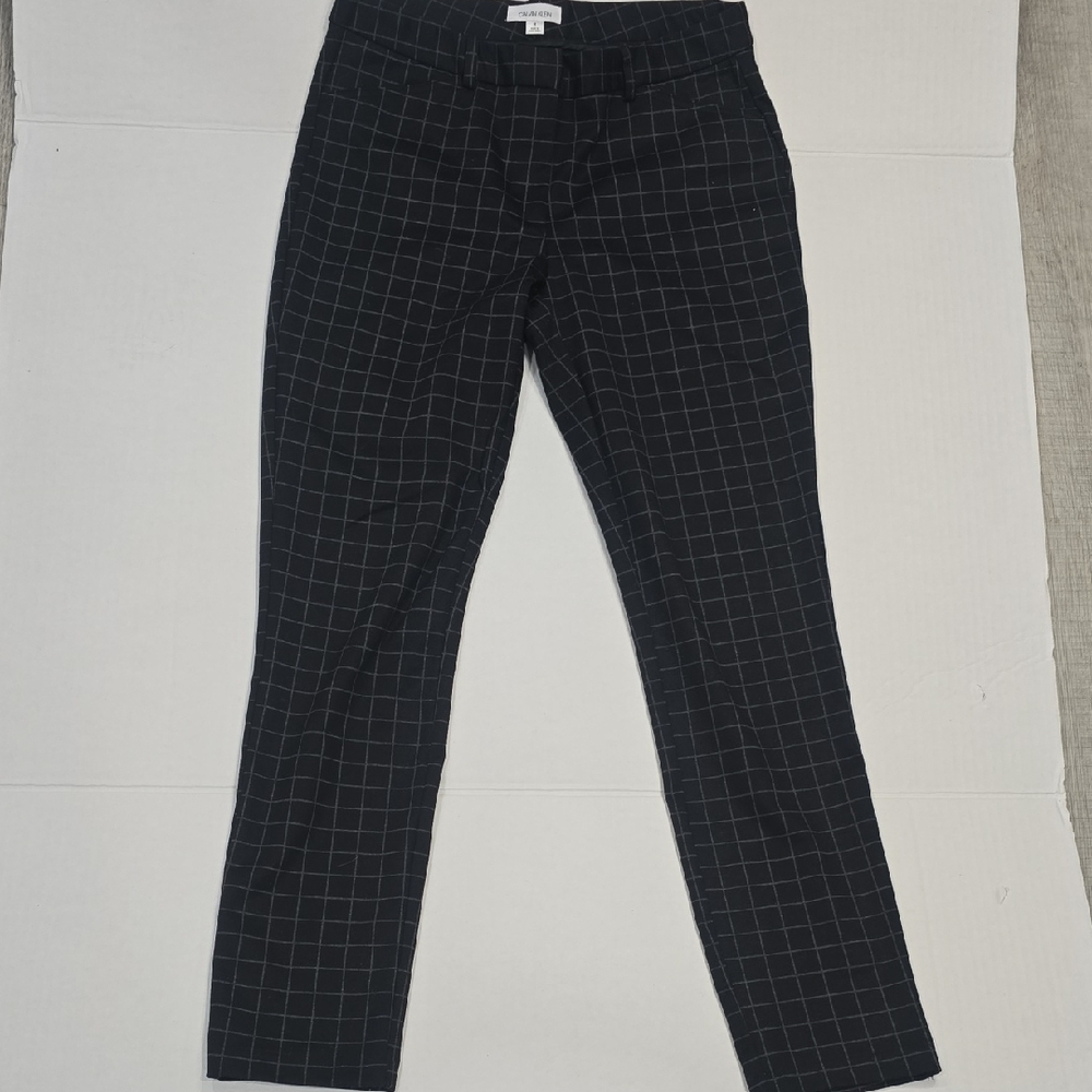 Calvin Klein Black Checkered Women's Pants